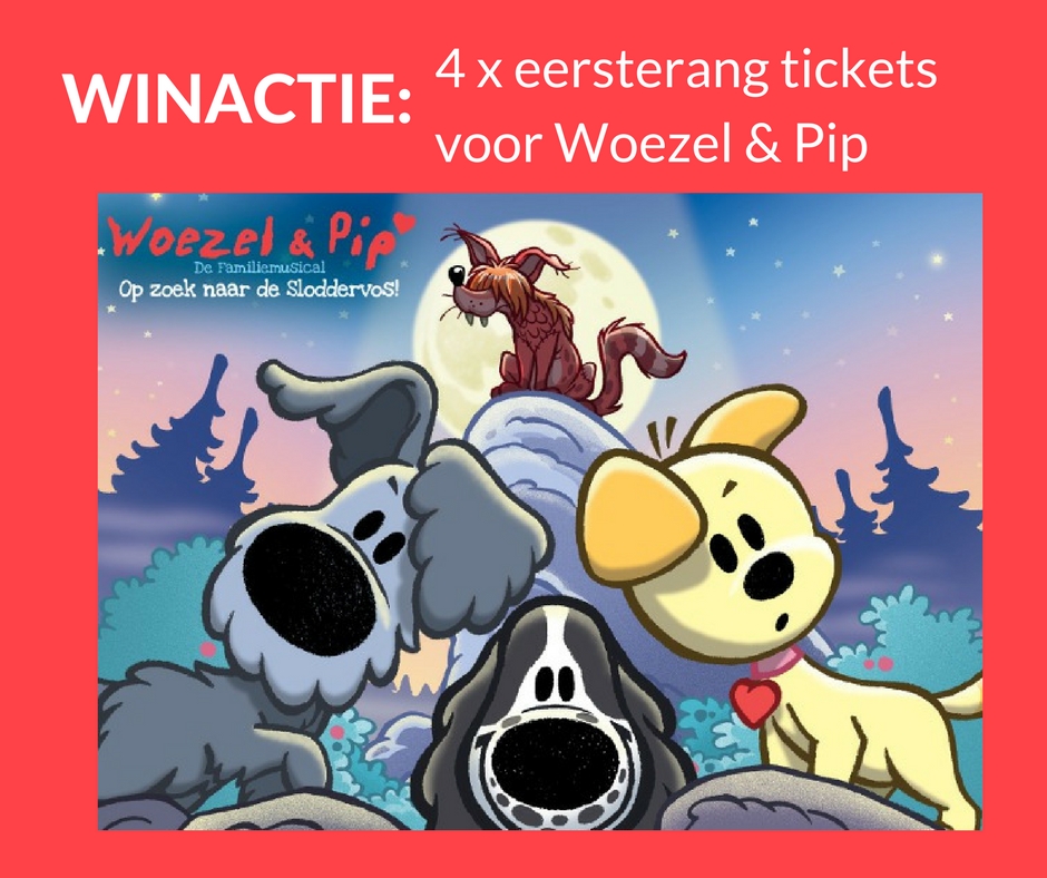 Giveaway: 4x tickets for Woezel & Pip "op zoek naar de Sloddervos" (closed) Shere y Paul